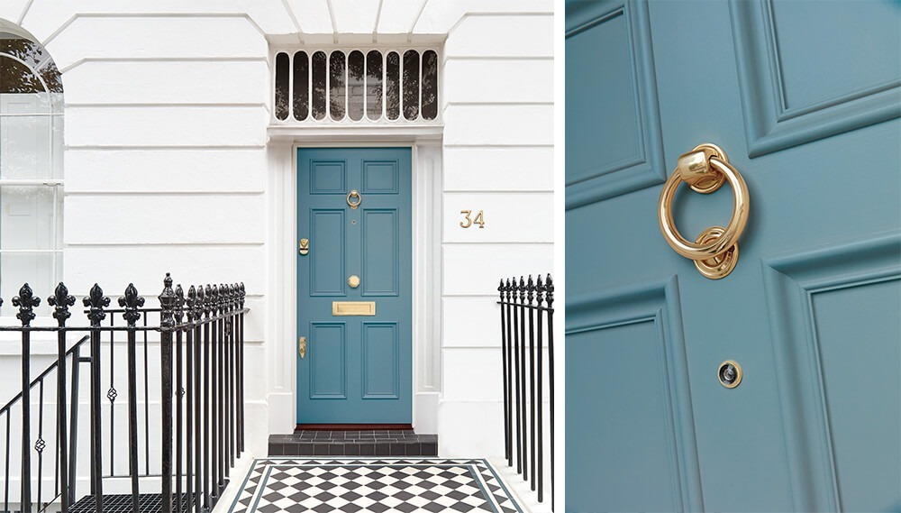 Blue Georgian Front Door