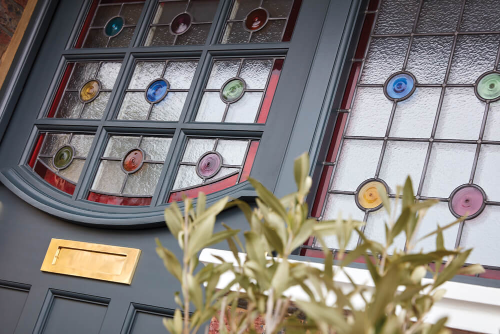 1930s Stained Glass Front Door